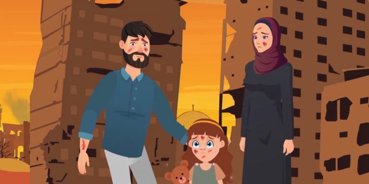 Un "clip d’animation" des horreurs de la guerre de Gaza, pour sensibiliser les enfants 1 - Le Progrès Egyptien