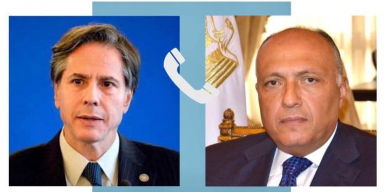 Entretien téléphonique Choucri-Blinken 1 - Le Progrès Egyptien