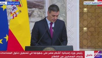 Sanchez : Le rôle du Président Al-Sissi est axial dans l’entrée des aides à Gaza