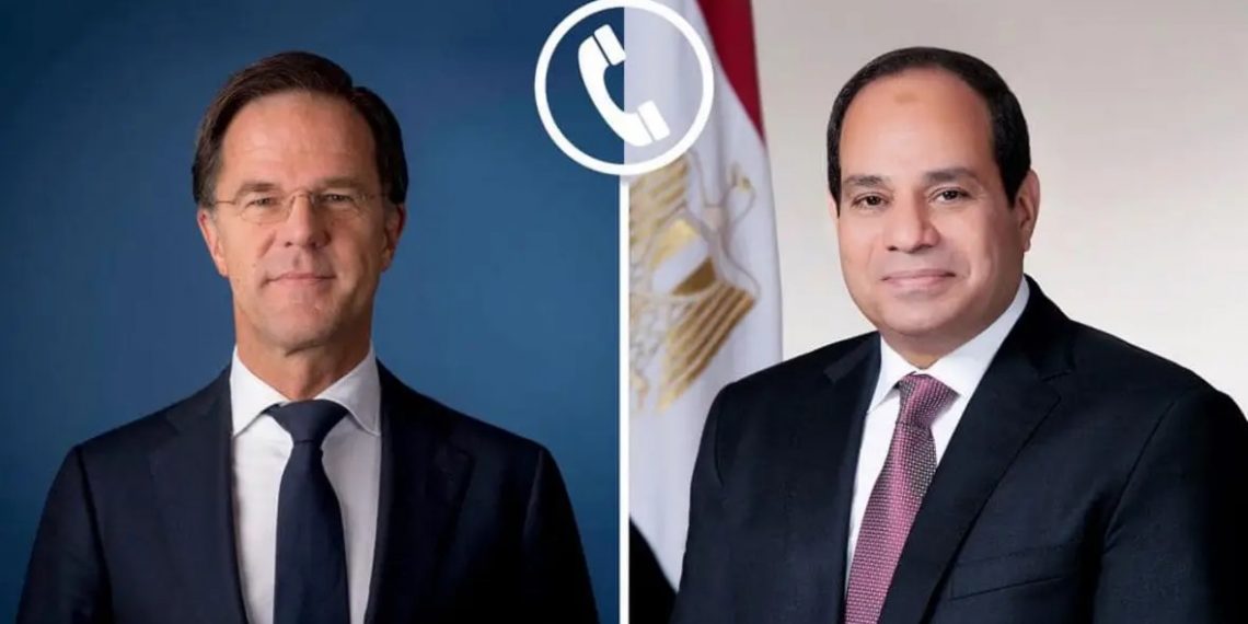 Le Président Al-Sissi reçoit un appel téléphonique du Premier ministre néerlandais 1 - Le Progrès Egyptien