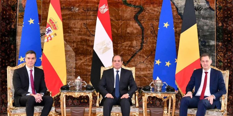 Le Président Al-Sissi reçoit les Premiers ministres espagnol et belge 2 - Le Progrès Egyptien Le Président Al-Sissi reçoit les Premiers ministres espagnol et belge 1 - Le Progrès Egyptien