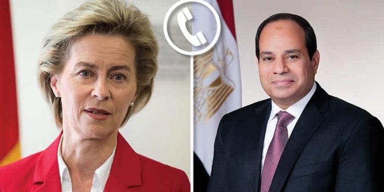 Al-Sissi discute des évolutions de l’escalade militaire israélienne avec Ursula Von der Leyen 2 - Le Progrès Egyptien Al-Sissi discute des évolutions de l’escalade militaire israélienne avec Ursula Von der Leyen 1 - Le Progrès Egyptien