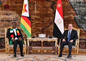 Al-Sissi reçoit son homologue zimbabwéen