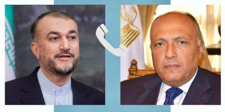 Choucri et son homologue iranien discutent de la situation à Gaza 1 - Le Progrès Egyptien