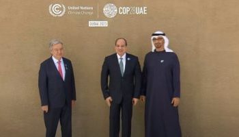 Al-Sissi arrive à l’Expo City Dubaï pour participer à la COP28