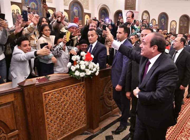 Noël Copte: Le Président à la Cathédrale de la NCA 8 - Le Progrès Egyptien Noël Copte: Le Président à la Cathédrale de la NCA 7 - Le Progrès Egyptien