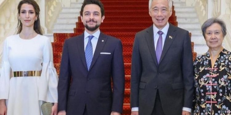Prince Hussein et princesse Rajwa à Singapour 1 - Le Progrès Egyptien