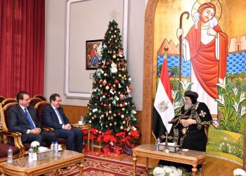 Noël copte : Le Pape Tawadros II reçoit le ministre des Affaires parlementaires