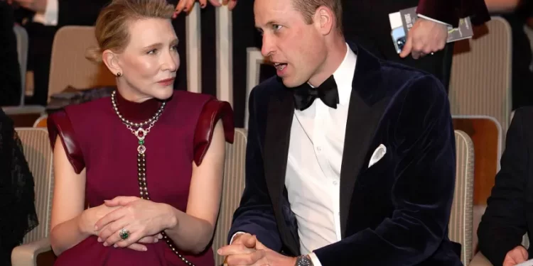 BAFTA : William sans Kate, retrouvailles chaleureuses avec Cate Blanchett ! 2 - Le Progrès Egyptien BAFTA : William sans Kate, retrouvailles chaleureuses avec Cate Blanchett ! 1 - Le Progrès Egyptien