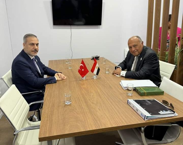 Rio de Janeiro : Choucri se réunit avec son homologue turc 1 - Le Progrès Egyptien