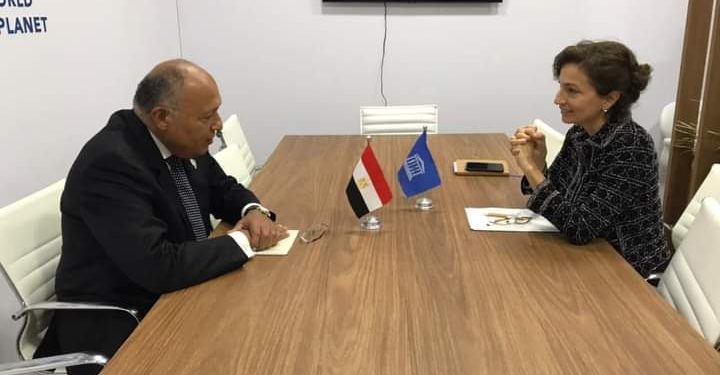 Rio de Janeiro : Choucri se réunit avec la directrice de l'Unesco 2 - Le Progrès Egyptien Rio de Janeiro : Choucri se réunit avec la directrice de l'Unesco 1 - Le Progrès Egyptien