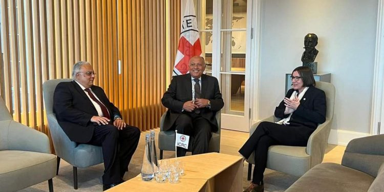 Choucri rencontre la présidente du CICR 2 - Le Progrès Egyptien Choucri rencontre la présidente du CICR 1 - Le Progrès Egyptien