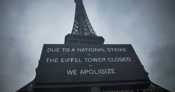 Paris : La tour Eiffel de nouveau fermée en raison d’une grève 2 - Le Progrès Egyptien Paris : La tour Eiffel de nouveau fermée en raison d’une grève 1 - Le Progrès Egyptien