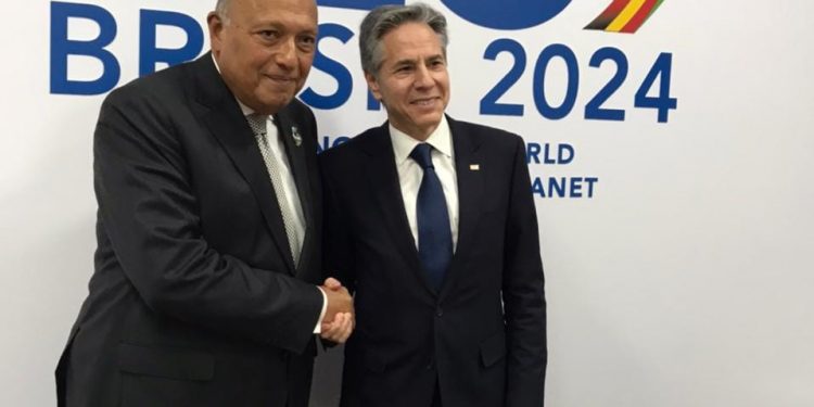 Choucri s’entretient avec Blinken 2 - Le Progrès Egyptien Choucri s’entretient avec Blinken 1 - Le Progrès Egyptien