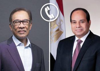 Entretien téléphonique Al-Sissi et le Premier ministre malaisien