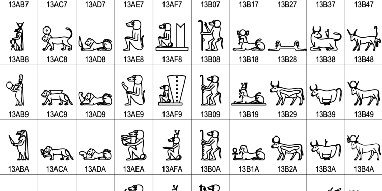Les hiéroglyphes numérisés 1 - Le Progrès Egyptien