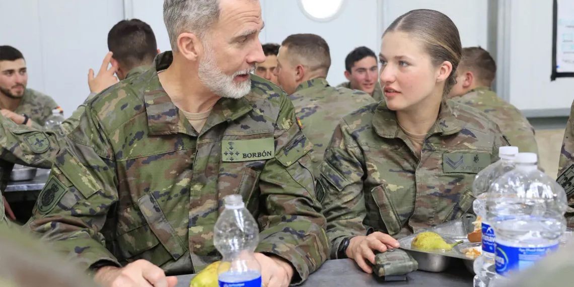 Leonor d’Espagne, entraînement militaire sous l’œil averti du roi 1 - Le Progrès Egyptien