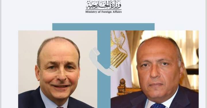 Choucri contacté par son homologue irlandais 2 - Le Progrès Egyptien Choucri contacté par son homologue irlandais 1 - Le Progrès Egyptien