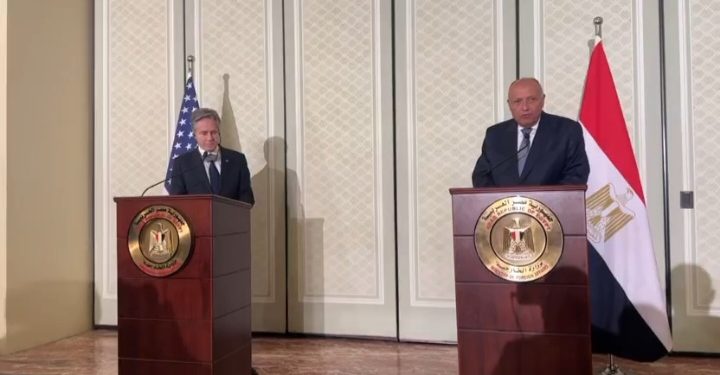 Conférence de presse Choucri-Blinken 2 - Le Progrès Egyptien Conférence de presse Choucri-Blinken 1 - Le Progrès Egyptien