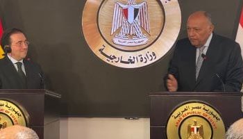 Conférence de presse des ministres des AE égyptien et espagnol