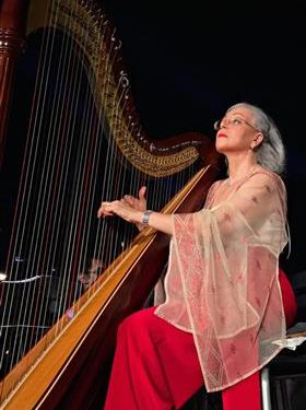 Manal Mohi Eddine prépare une tournée ramadanesque avec la harpe  1 - Le Progrès Egyptien