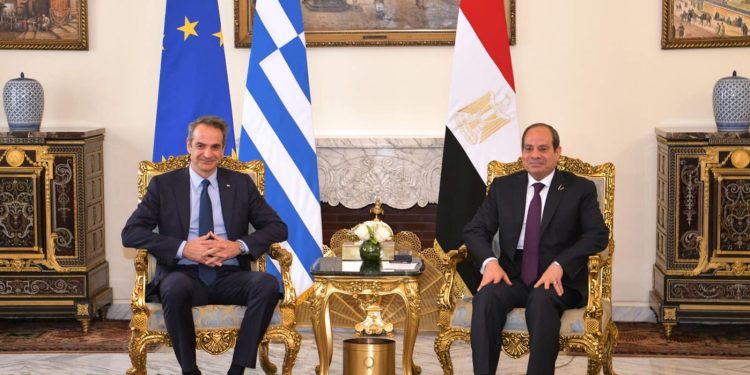 Le Président et le Premier ministre grec discutent de la coopération bilatérale et de la conjoncture régionale 1 - Le Progrès Egyptien