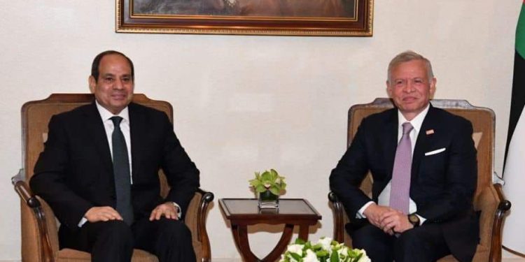 Le président Al-Sissi et le roi de Jordanie affirment refuser le déplacement forcé des Palestiniens 2 - Le Progrès Egyptien Le président Al-Sissi et le roi de Jordanie affirment refuser le déplacement forcé des Palestiniens 1 - Le Progrès Egyptien