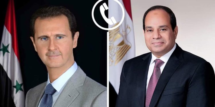 Entretien téléphonique Al-Sissi et Al-Assad 2 - Le Progrès Egyptien Entretien téléphonique Al-Sissi et Al-Assad 1 - Le Progrès Egyptien