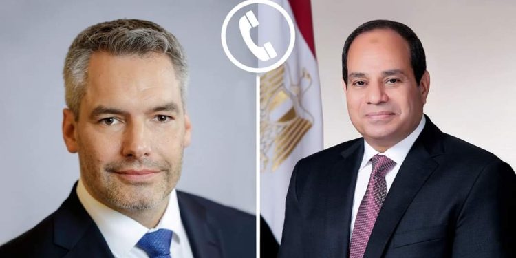 Al-Sissi examine avec le chancelier autrichien la conjoncture régionale 1 - Le Progrès Egyptien