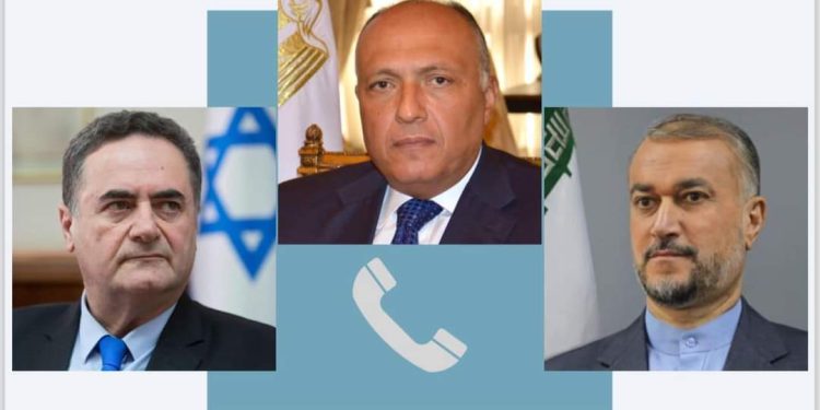 Choucri a eu deux entretiens téléphoniques avec ses homologues iranien et israélien 1 - Le Progrès Egyptien