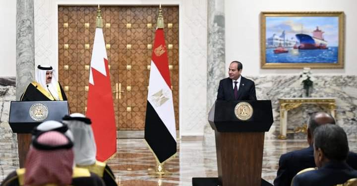 Conférence de presse d'Al-Sissi et Hamad Bin Issa 2 - Le Progrès Egyptien Conférence de presse d'Al-Sissi et Hamad Bin Issa 1 - Le Progrès Egyptien