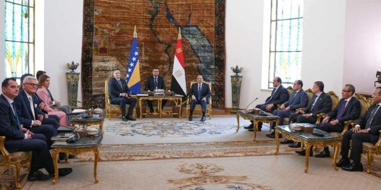 Al-Sissi reçoit le Président de la Bosnie-Herzégovine (Photos) 1 - Le Progrès Egyptien