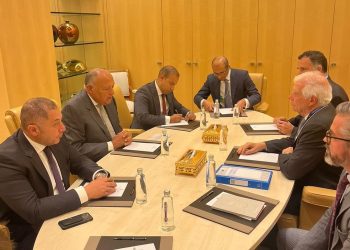 Choucri et le Haut représentant de l’UE pour les AE examinent les développements à Gaza