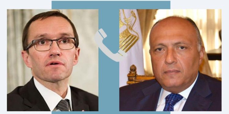 Entretien téléphonique Choucri avec son homologue norvégien 1 - Le Progrès Egyptien