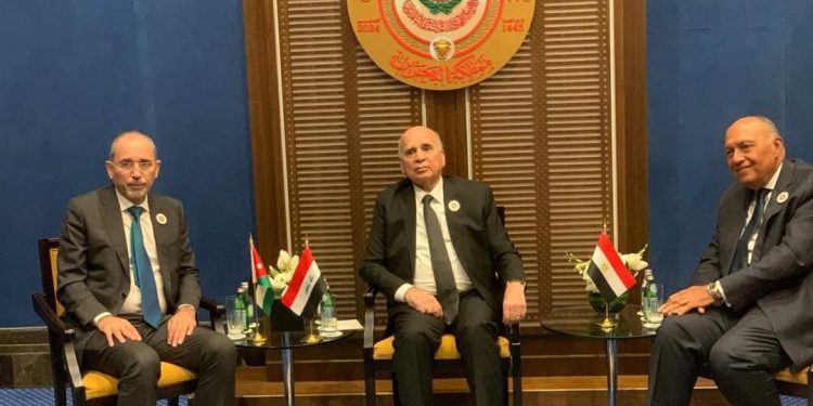 Les ministres des AE de l'Égypte, de la Jordanie et de l'Irak se réunissent à Manama 2 - Le Progrès Egyptien Les ministres des AE de l'Égypte, de la Jordanie et de l'Irak se réunissent à Manama 1 - Le Progrès Egyptien