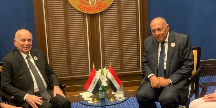 Choucri tient une rencontre bilatérale avec son homologue irakien 1 - Le Progrès Egyptien
