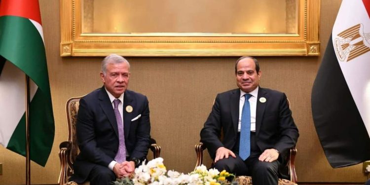 Al-Sissi et le roi de la Jordanie examinent les évolutions dans la région  1 - Le Progrès Egyptien