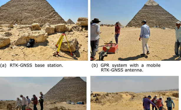 Découverte d’une mystérieuse structure au pied de la pyramide de Guizeh 2 - Le Progrès Egyptien Découverte d’une mystérieuse structure au pied de la pyramide de Guizeh 1 - Le Progrès Egyptien