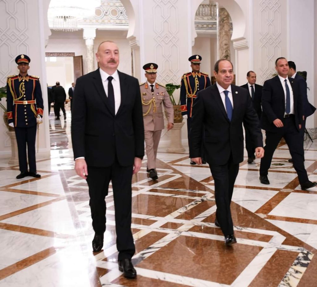 Le Président reçoit son homologue azéri 3 - Le Progrès Egyptien