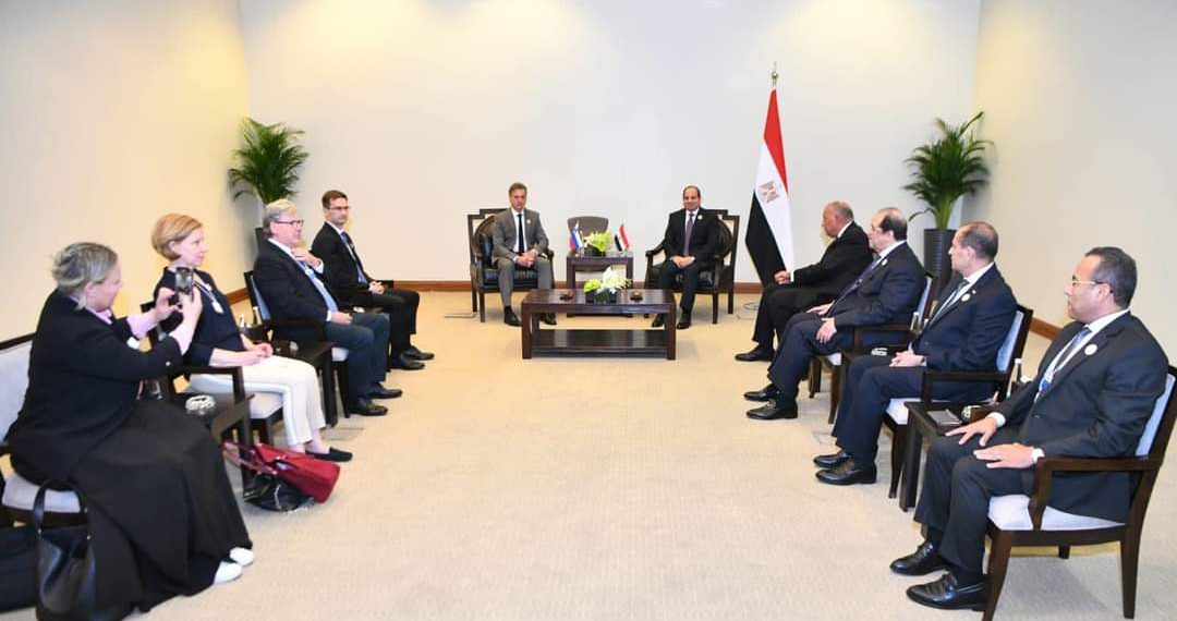 Le Président s'entretient avec le PM de Slovénie 2 - Le Progrès Egyptien Le Président s'entretient avec le PM de Slovénie 1 - Le Progrès Egyptien