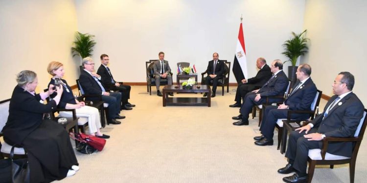 Le Président s'entretient avec le PM de Slovénie 2 - Le Progrès Egyptien Le Président s'entretient avec le PM de Slovénie 1 - Le Progrès Egyptien