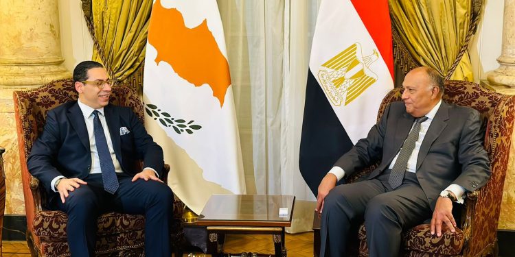 Le ministre des Affaires étrangères s'entretient avec son homologue chypriote 1 - Le Progrès Egyptien
