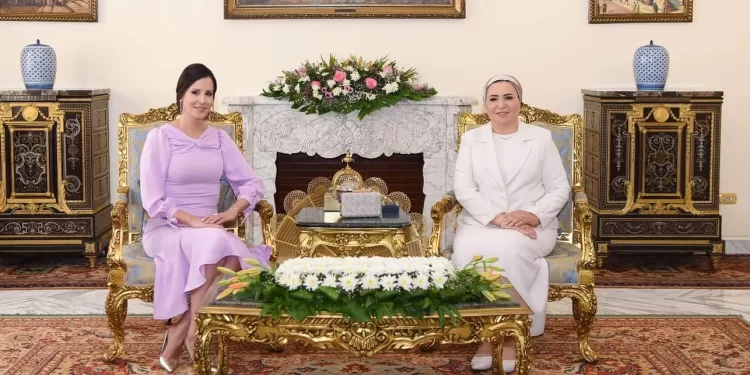 L'épouse du Président reçoit Mme Tamara Vučić 2 - Le Progrès Egyptien L'épouse du Président reçoit Mme Tamara Vučić 1 - Le Progrès Egyptien