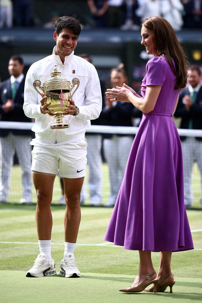 La princesse Kate assiste à la finale hommes de Wimbledon, sa deuxième apparition 3 - Le Progrès Egyptien