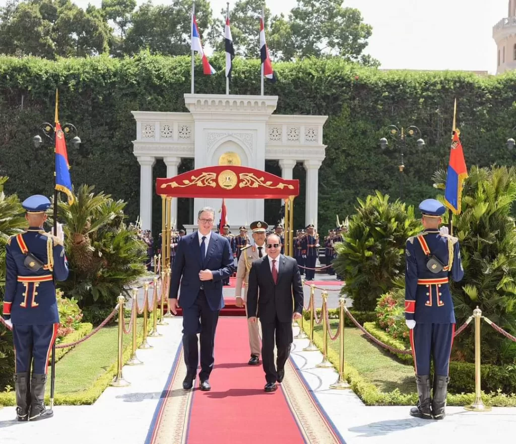 Al-Sissi reçoit son homologue serbe (Photos) 8 - Le Progrès Egyptien Al-Sissi reçoit son homologue serbe (Photos) 7 - Le Progrès Egyptien