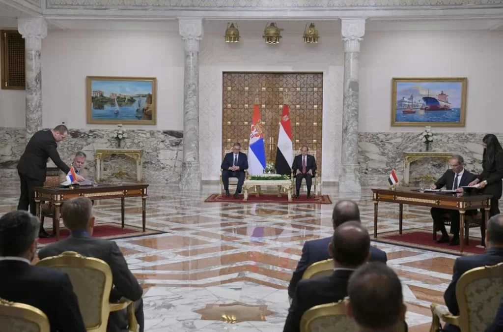 Al-Sissi reçoit son homologue serbe (Photos) 12 - Le Progrès Egyptien Al-Sissi reçoit son homologue serbe (Photos) 11 - Le Progrès Egyptien
