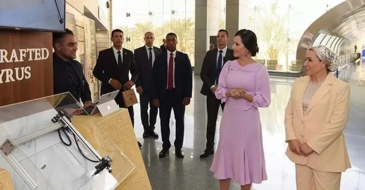 Entissar Al-Sissi et la première dame serbe au NMEC 1 - Le Progrès Egyptien