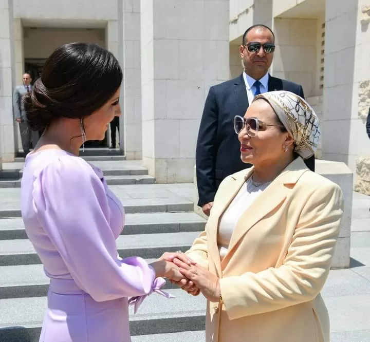 Entissar Al-Sissi et la première dame serbe au NMEC 5 - Le Progrès Egyptien