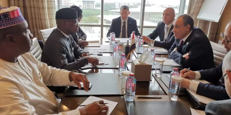 Abdel-Aati rencontre le Commissaire aux affaires politiques, à la paix et à la sécurité de l'UA 1 - Le Progrès Egyptien