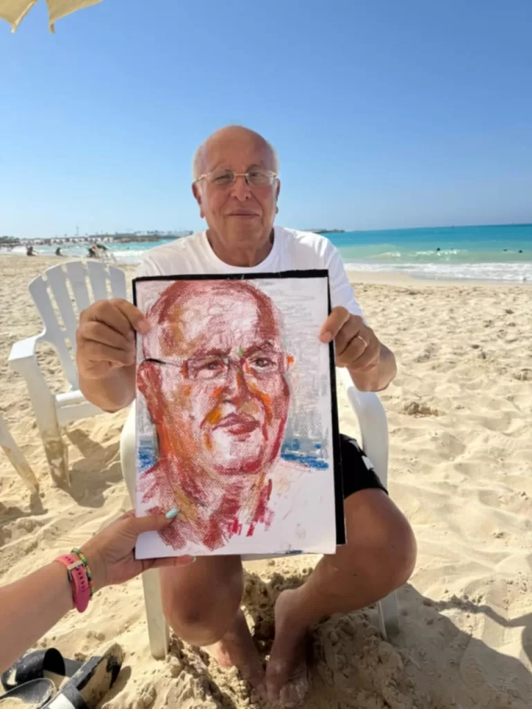 Imane Hakim et ses croquis rapides sur la plage 8 - Le Progrès Egyptien Imane Hakim et ses croquis rapides sur la plage 7 - Le Progrès Egyptien